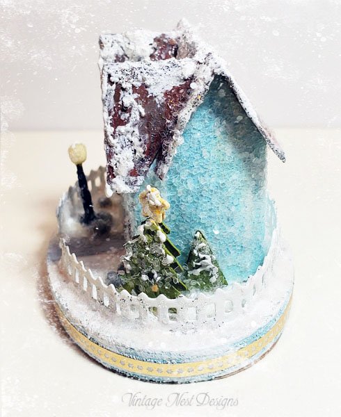 Christmas House No.2 Handmade Miniature image 5