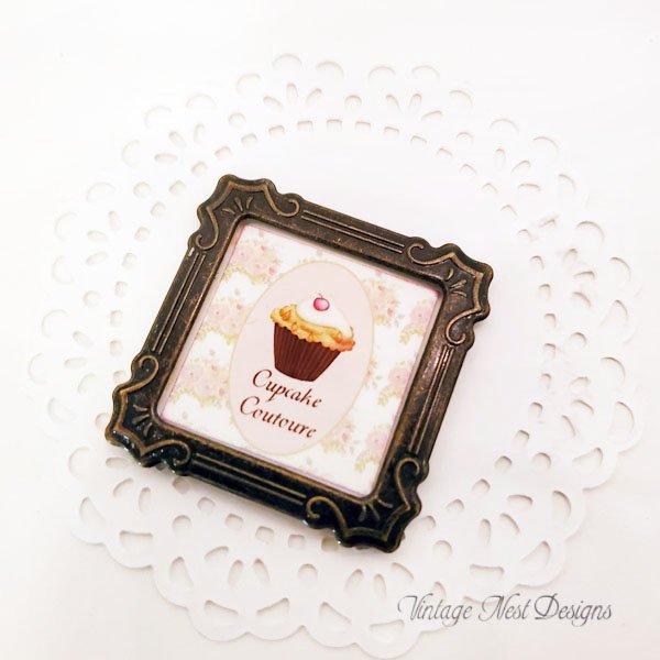 Cupcake Sign No.35 Dollhouse Miniature Handmade image 4