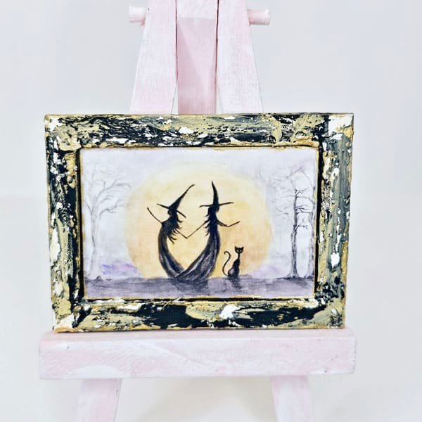 Dancing Witches No.1:3 Dollhouse Miniature Handmade image 4