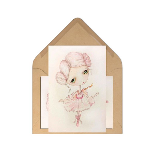 Digital Prints Ballerina No.1 Watercolor Painting image 2