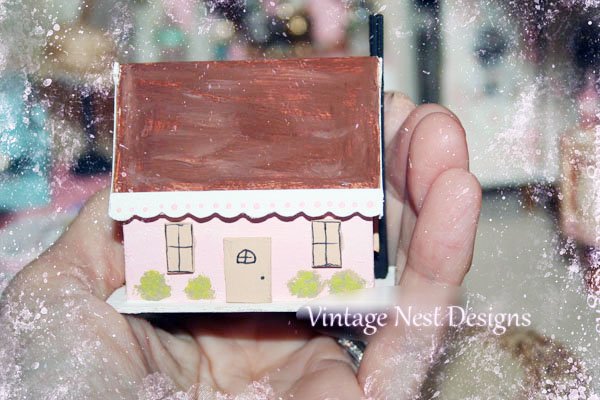 Shabby Pink House No.4 Handmade Miniature image 8