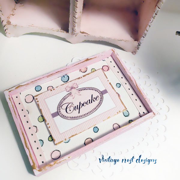 Cupcake Sign No.3 Dollhouse Miniature Handmade image 5