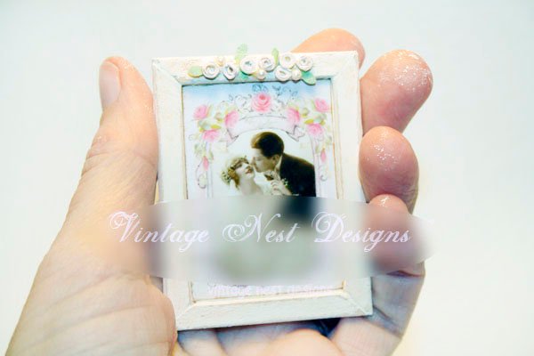 Vintage Couple No.1:1 Dollhouse Miniature Handmade image 2
