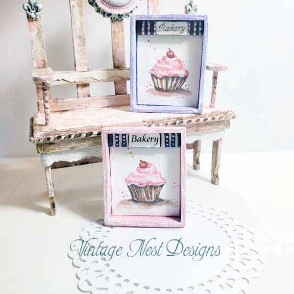 Cupcakes No.39 Dollhouse Miniature Handmade image 2