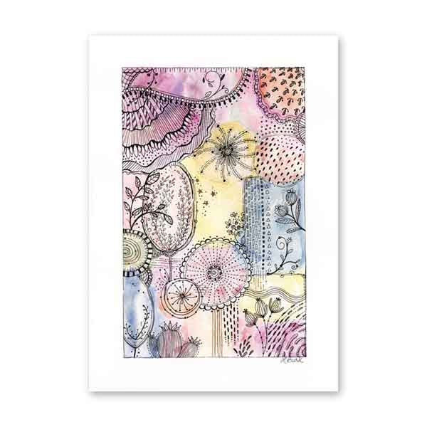 Digital Print Contemporary Art No.2 Watercolor Painting Instant Download