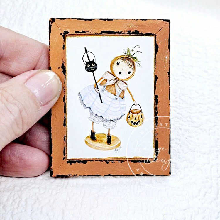 Personnage d'Halloween n°4 : 1 miniature de maison de poupée