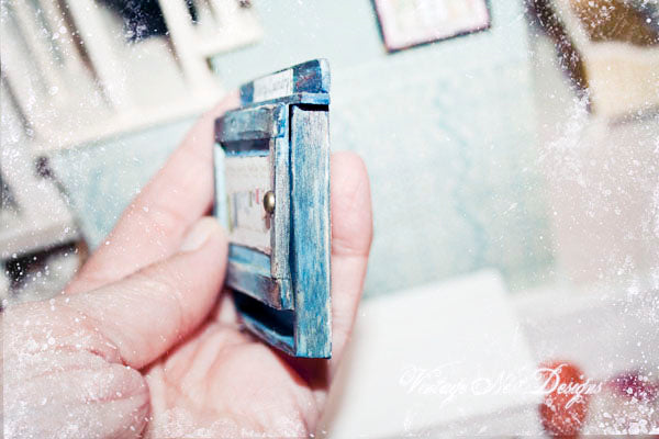 Meuble de buanderie n°1 Miniature de maison de poupée faite main