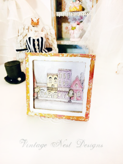 Miniature City Life No.1:2 Handmade for Dollhouse Diorama Shadow Box