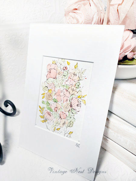 Flowers No.6 Original Watercolor Painting