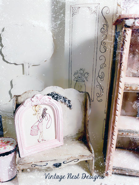 Barbie Shopping Nr. 4:8 Puppenhaus Miniatur Handgemachte Kunst