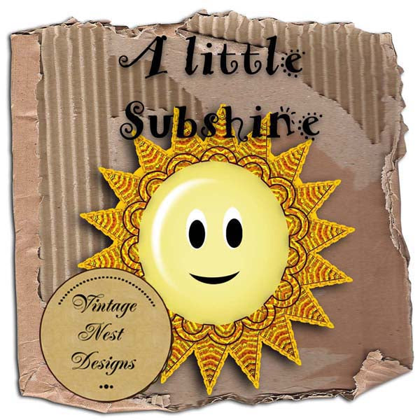 Scrapbooking numérique Un peu de soleil Téléchargement instantané