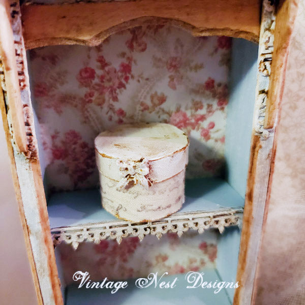 Miniature Box No.102 for Dollhouse Handmade
