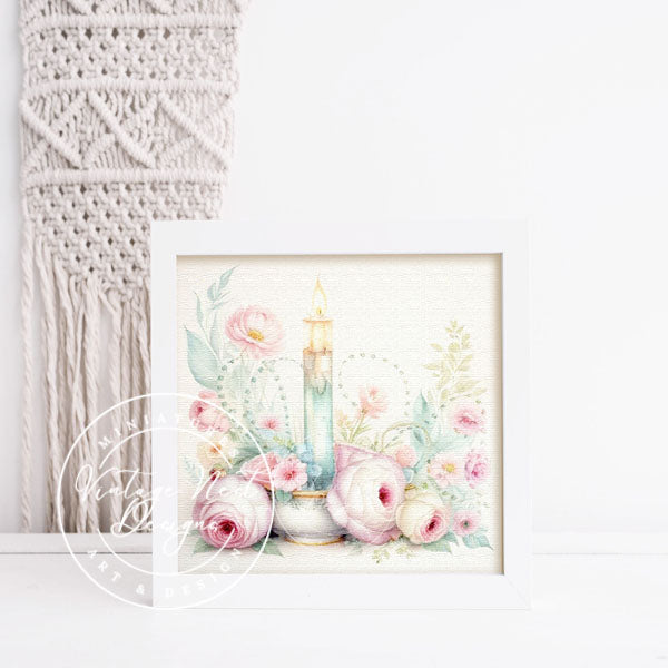 Digital Prints Candle Bulbs No.2 ACEO Illustration Instant Download