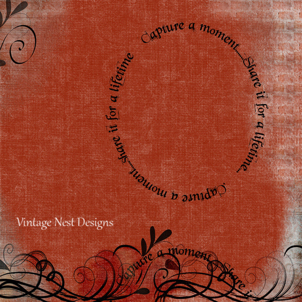 Digital Scrapbooking Capture a Moment Quick Page No.1 Instant Download