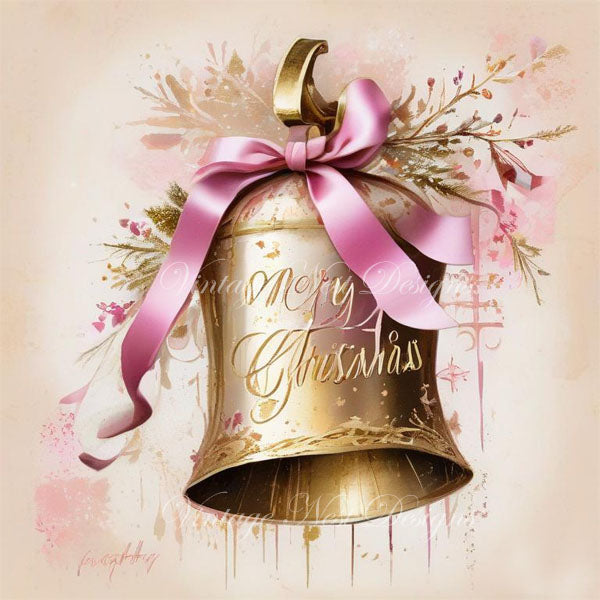 Illustration d'impression numérique Cloches de Noël n°3