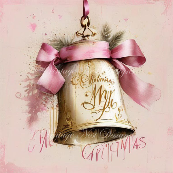 Illustration numérique Cloches de Noël n°4