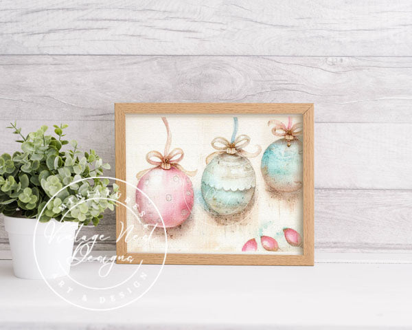 Christmas Bulbs No.1:3 ACEO Digital Prints Illustration