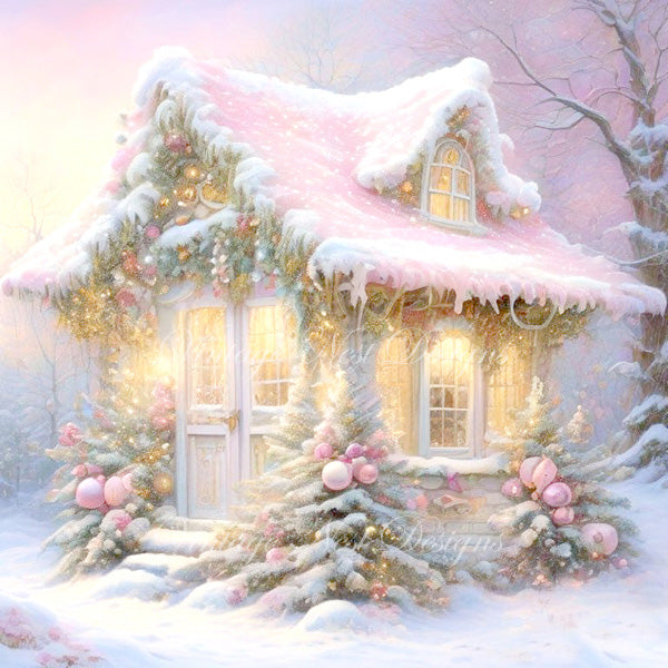 Illustration numérique du Chalet de Noël n°2