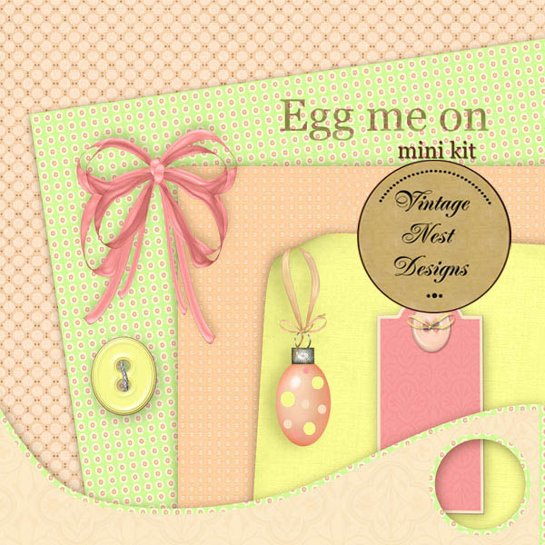 Digitales Scrapbooking Kit „Egg on Me“ Sofortdownload