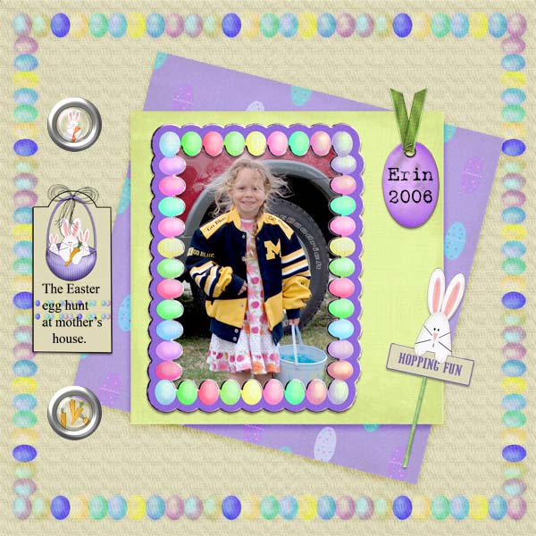 Kit de Scrapbooking Numérique « Œufs-traordinaire » Téléchargement Instantané