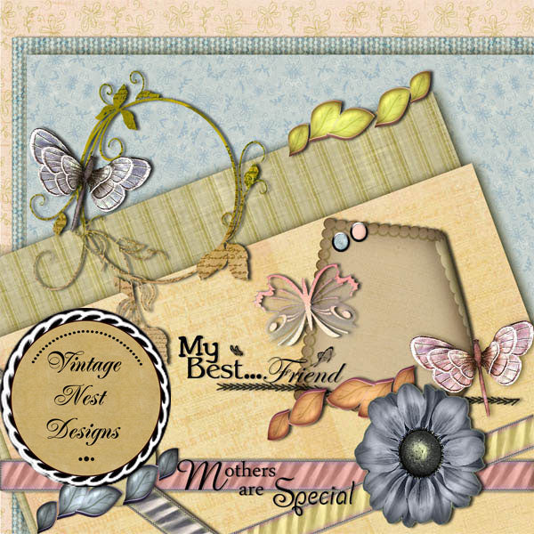 Kit numérique de scrapbooking féminin, tactile, téléchargement instantané