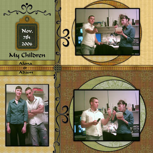 Digital Scrapbooking Fixation Quick Page Nr. 2 Sofort-Download