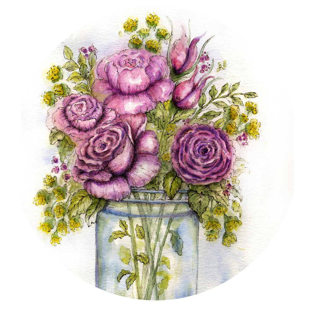Fleurs n°14 Impression numérique Peinture aquarelle