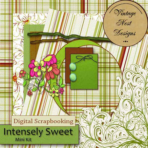 Intensely Sweet Kit d'illustration numérique pour scrapbooking