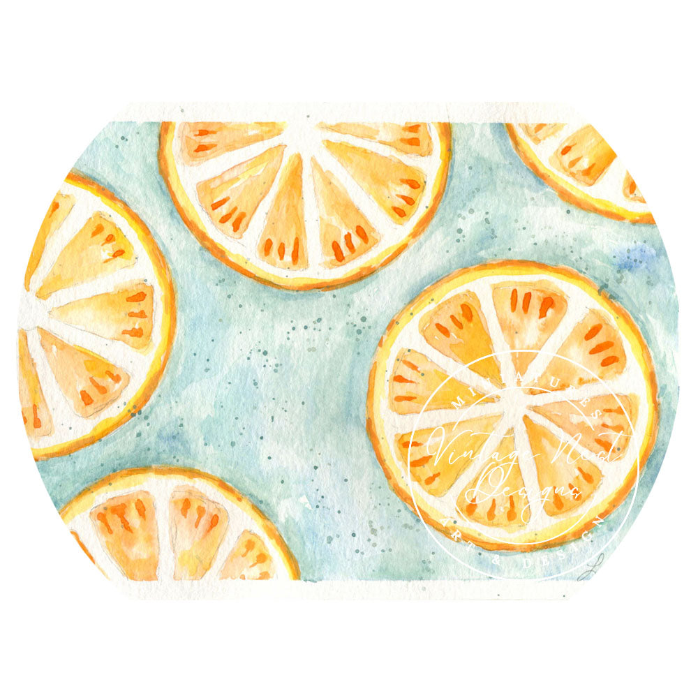 Digital Print Lemons No.2 Watercolor Painting Instant Download
