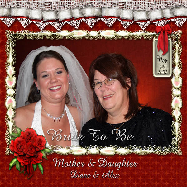 Digital Scrapbooking Military Vows Quick Page No.1 Instant Download
