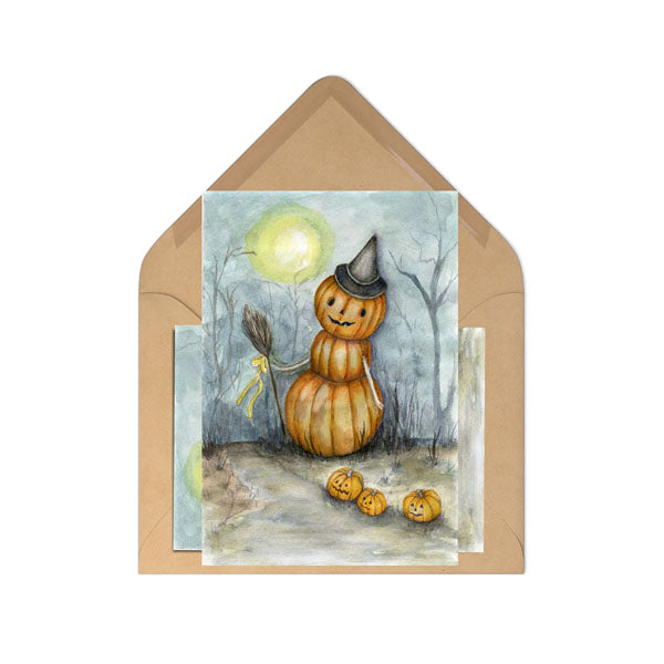 Citrouilles d'Halloween imprimées numériquement N°5 Peinture aquarelle Téléchargement instantané