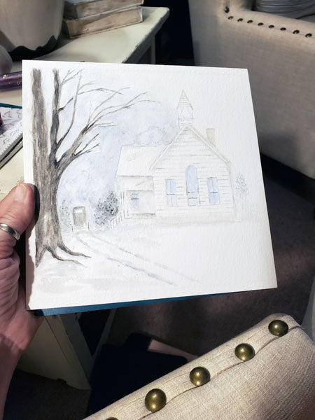 Digital Print Sunday Arrival No.1 Watercolor Instant Download