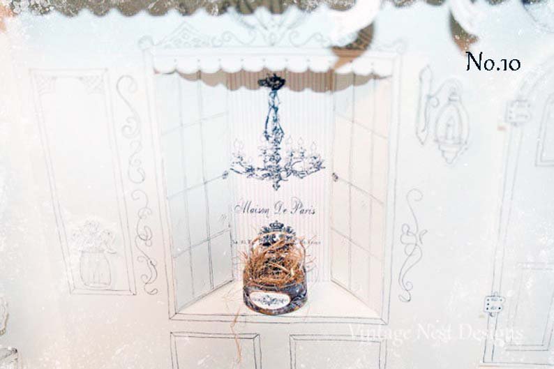 Bird Nest Basket No.10 Dollhouse Miniature Handmade image 3