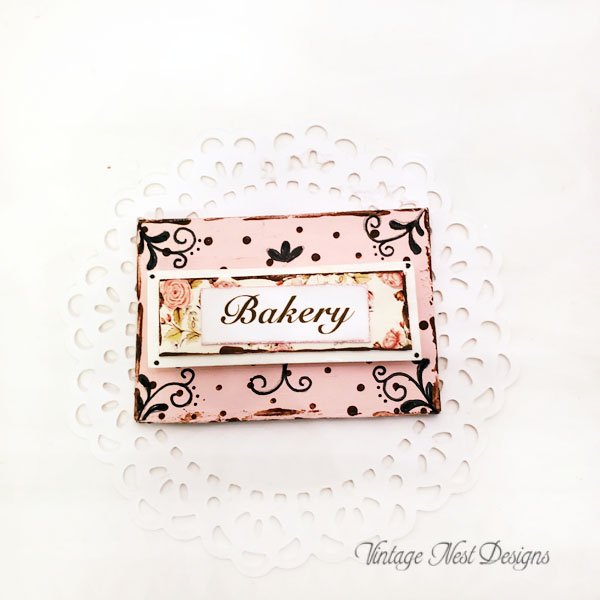 Bakery Sign No.13 Dollhouse Miniature Handmade image 3