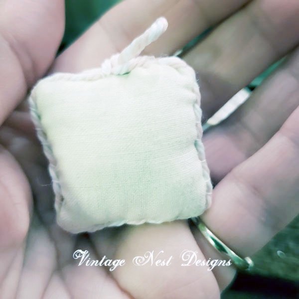Pillow No.39:1 Dollhouse Miniature Handmade image 4