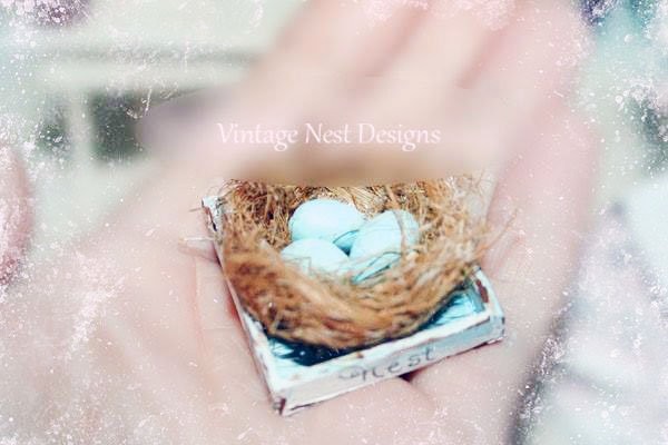 Bird Nest No.25 Dollhouse Miniature Handmade image 3