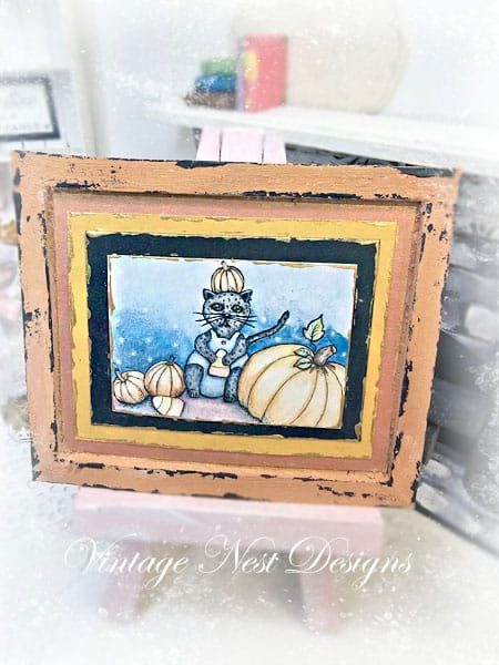 Candy Corn Kitty No.1:4 Dollhouse Miniature image 3