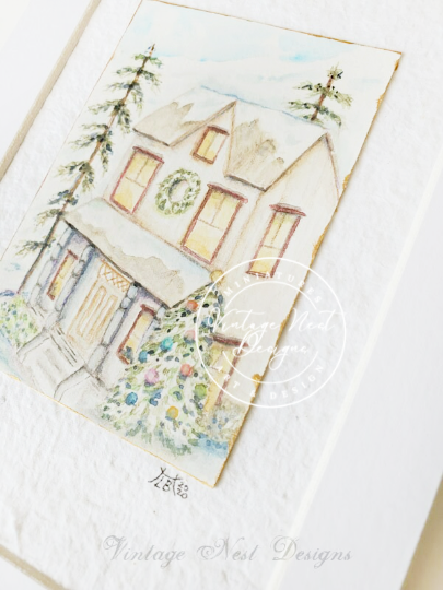 Holiday House No.1 Original Watercolor Painting image 3