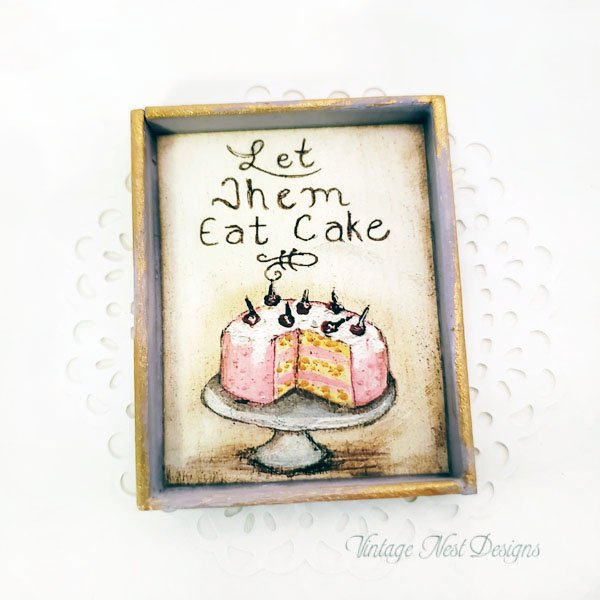 Let Them Eat Cake No.1:1 Dollhouse Miniature Handmade image 5