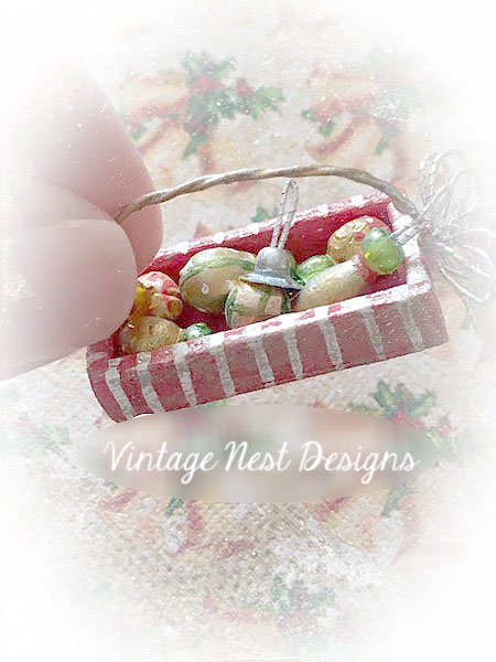 Christmas Bulbs Minis No.1 Dollhouse Miniature Handmade image 1