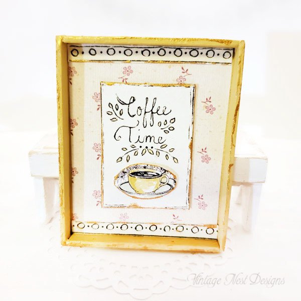 Coffee Shop Sign No.4 Dollhouse Miniature Handmade image 0