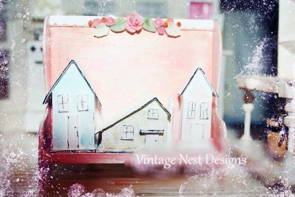 Putz Houses No.4 Handmade Miniatures image 3