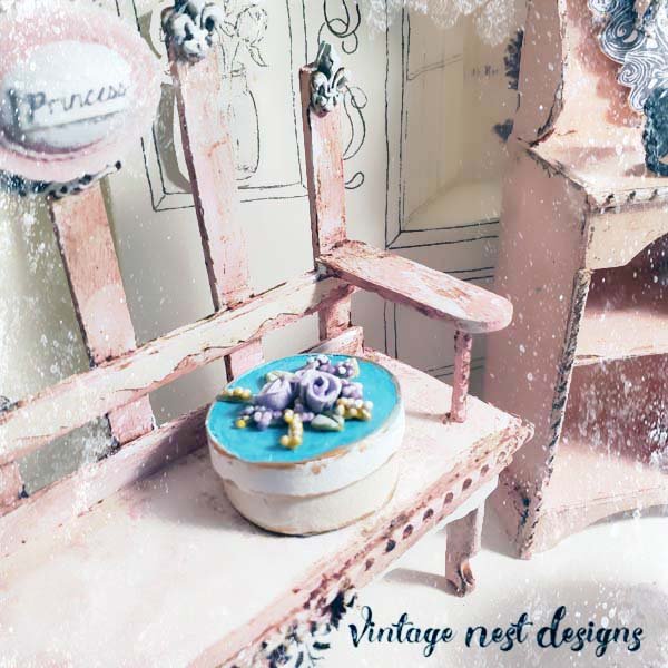 Box No.74 Dollhouse Miniature Handmade image 1