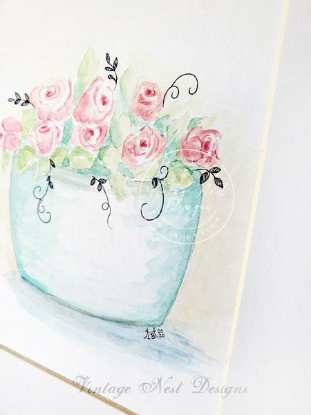 Shabby Roses No.1 Original Oil Painting image 1
