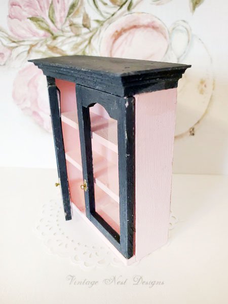 Barbie Themed Wooden Cabinet No.1 Dollhouse Miniature Handmade image 4