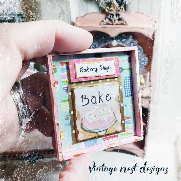 Bakery Sign No.18 Dollhouse Miniature Handmade image 4