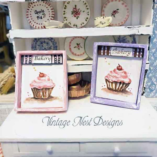 Cupcakes No.39 Dollhouse Miniature Handmade image 0