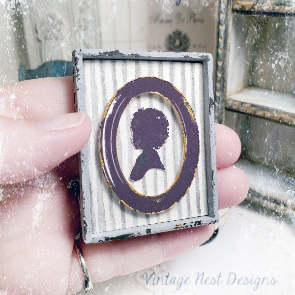 Vintage Child Silhouette No.1:1 Handmade Dollhouse Miniature image 2
