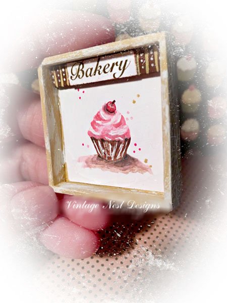 Cupcake No.37 Dollhouse Miniature Handmade image 1