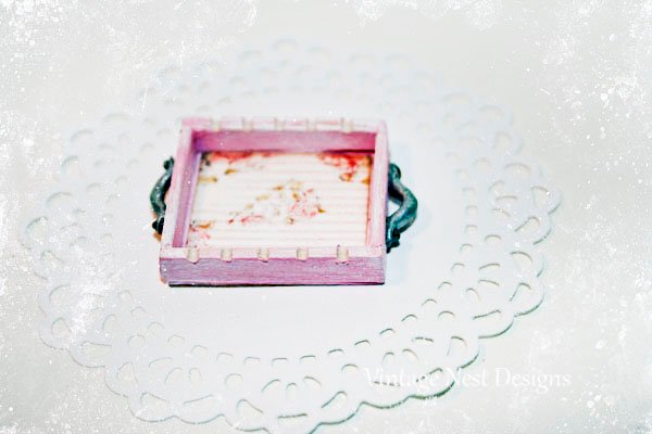 Tray No.3 Dollhouse Miniature Handmade image 3